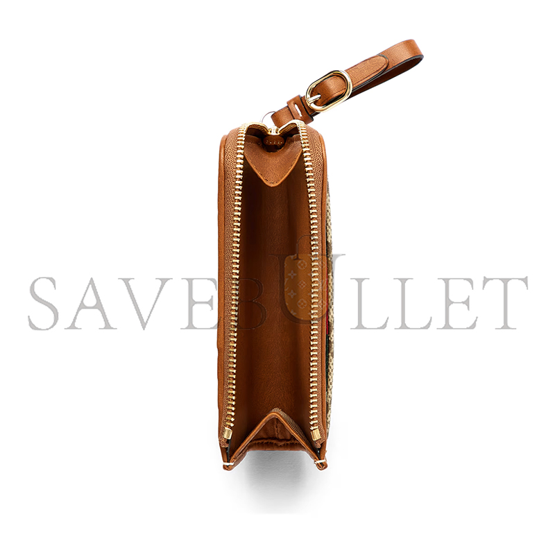 GUCCI GG EMBLEM ZIP CARD CASE 821804 (13*8.5*3cm)