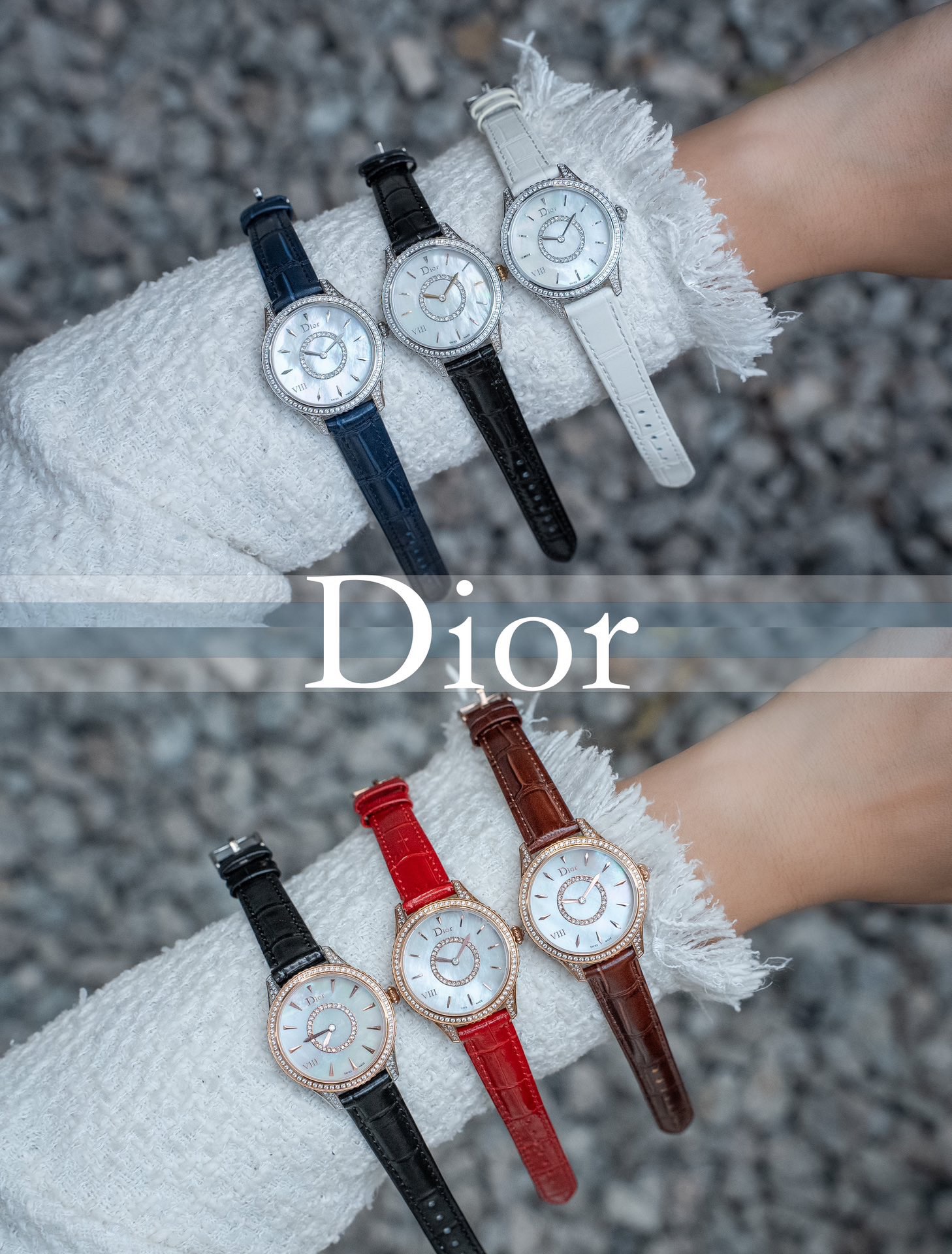 TOP Christian Dior VIII Montaigne Watch 33mm - 6 Colors