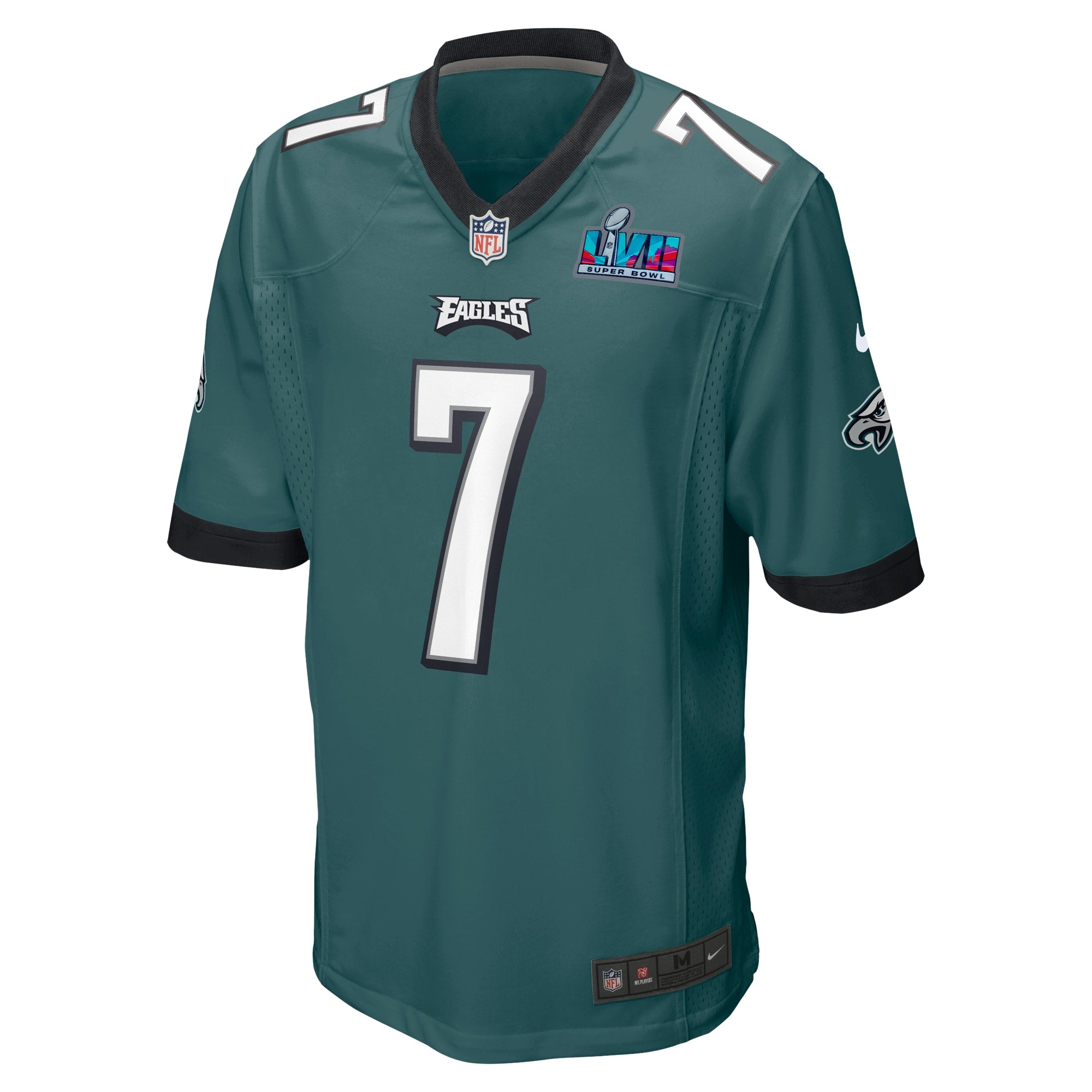 Haason Reddick Philadelphia Eagles  Super Bowl LVII Patch Game Jersey - Midnight Green