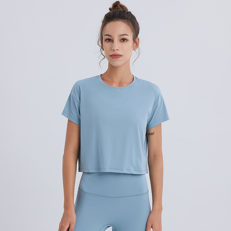 Stylish Cropped Womens Sports T Shirt