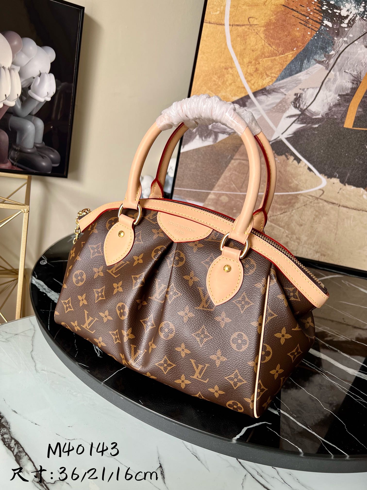 TOP Louis Vuitton LV Canvas Tivoli Bags 36.0 x 21.0 x 16.0 cm- Monogram