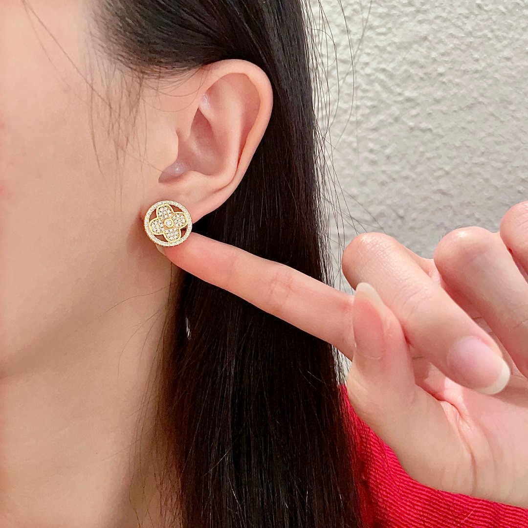 TOP Louis Vuitton LV Earrings - Gold
