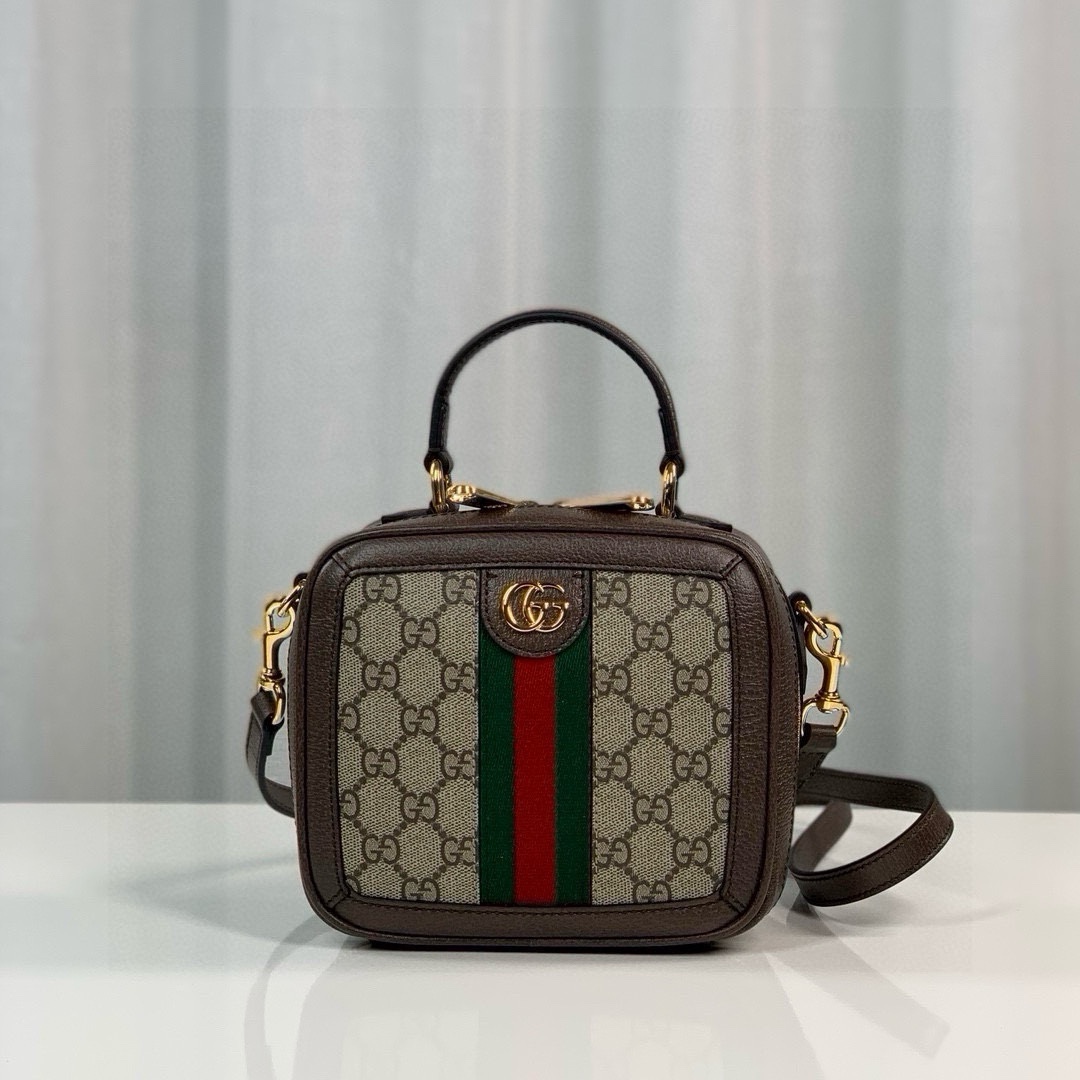 TOP GUCCI Ophidia Square Bag 17X16.5X9.5cm