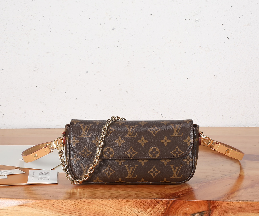TOP Louis Vuitton LV Wallet On Chain Ivy Handbag - 23.5x12x4.3CM