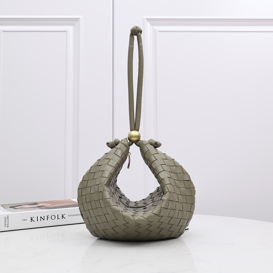 TOP Bottega Veneta BV Bag - Grayish Brown