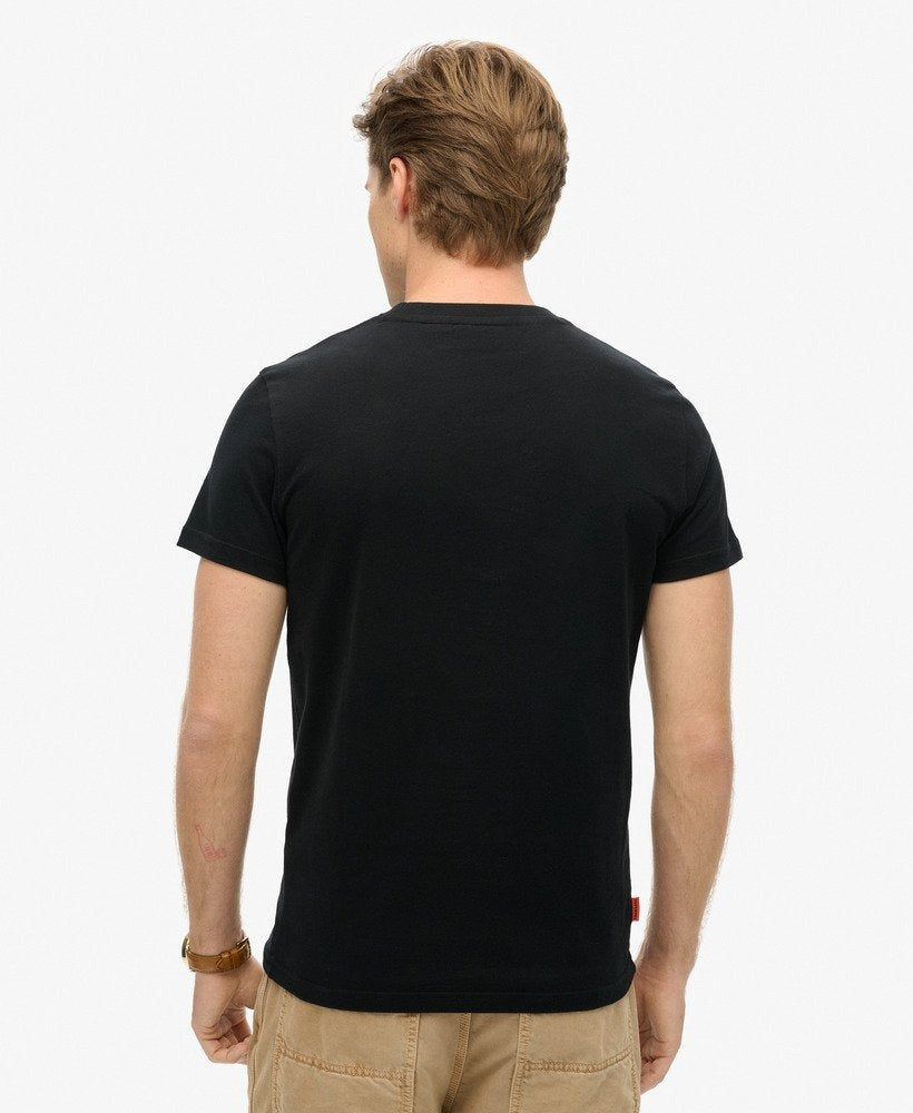 Essential Logo Emb Tee | Black/Black