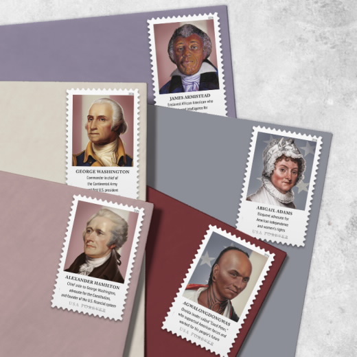 Figures of the American Revolution Stamps