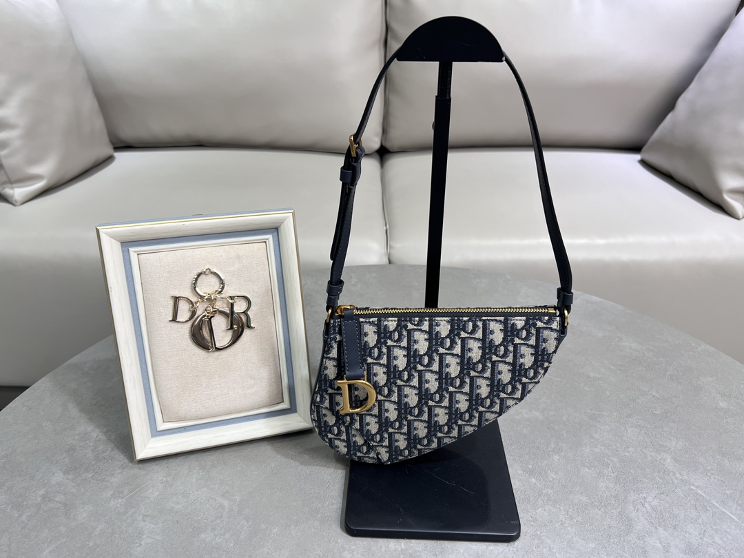 TOP Christian Dior Saddle Bags - 20*15*4cm - GHW