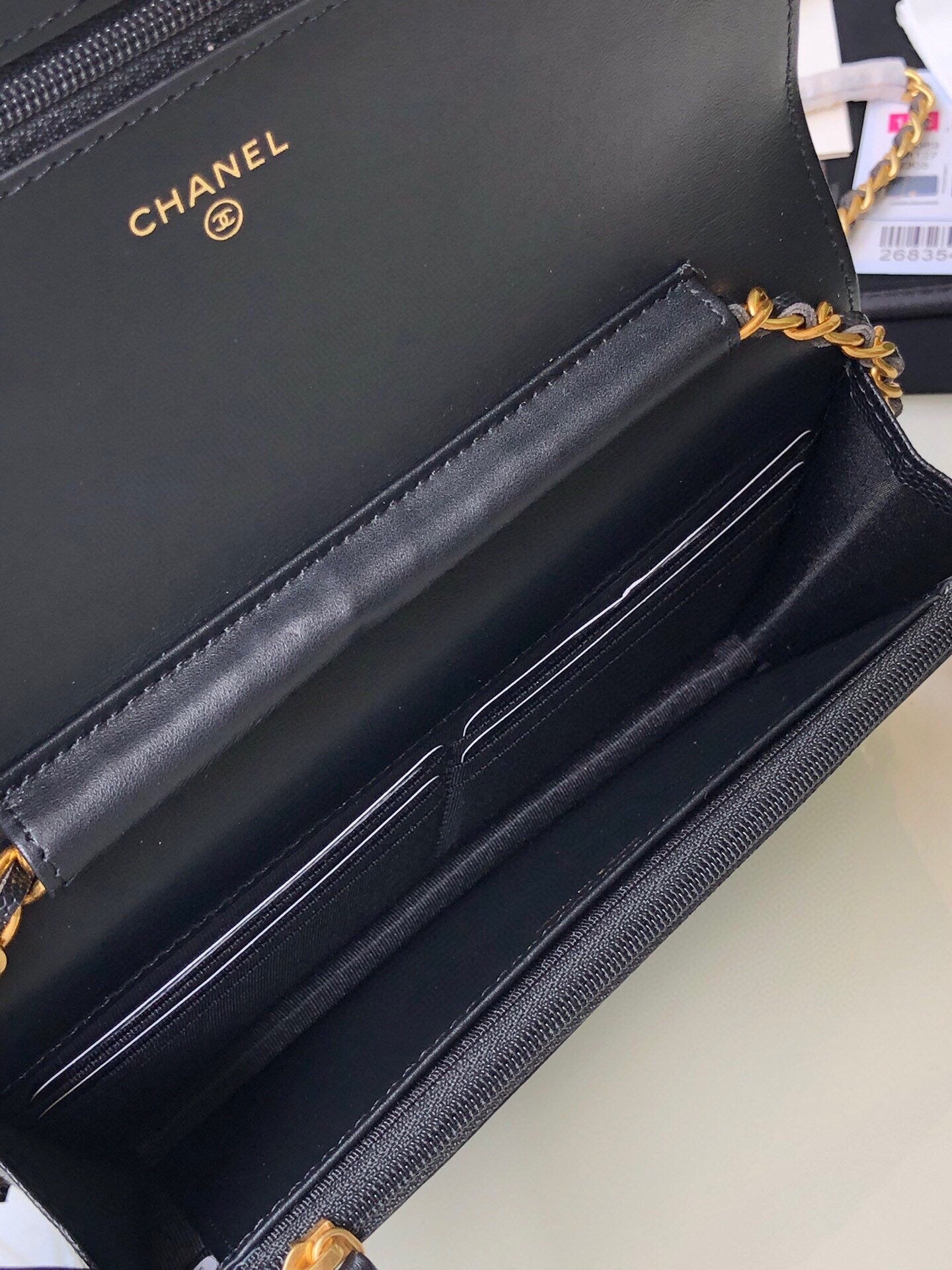 TOP CHANEL Le Boy WOC Caviar Leather - Black & GHW