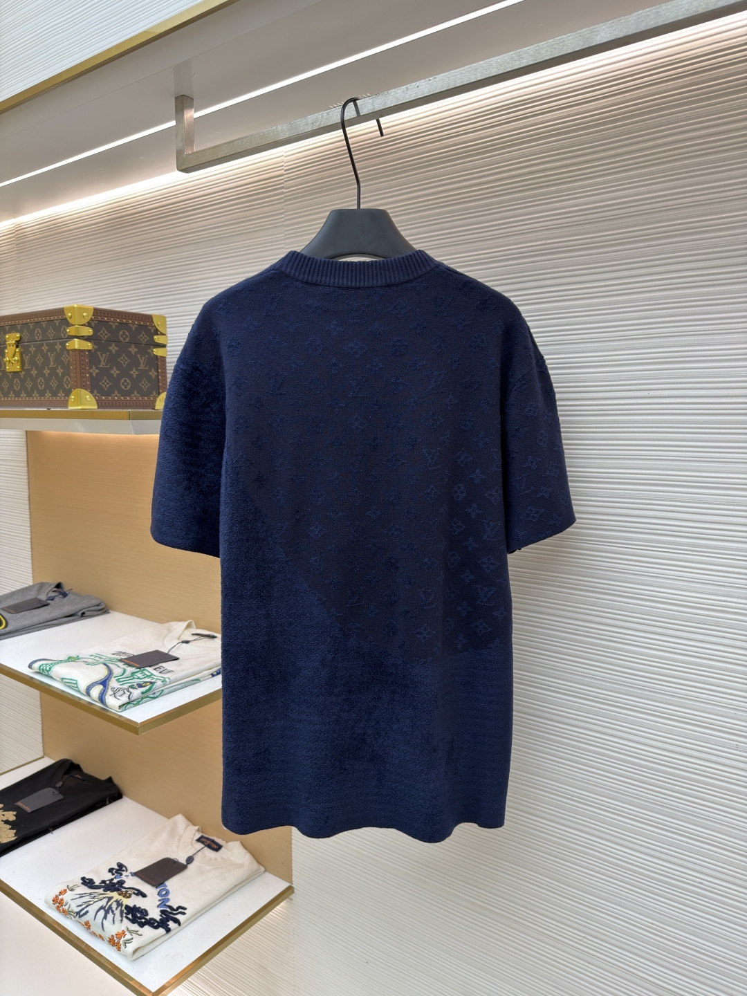 LOUIS VUITTON 假日拼接提花短袖