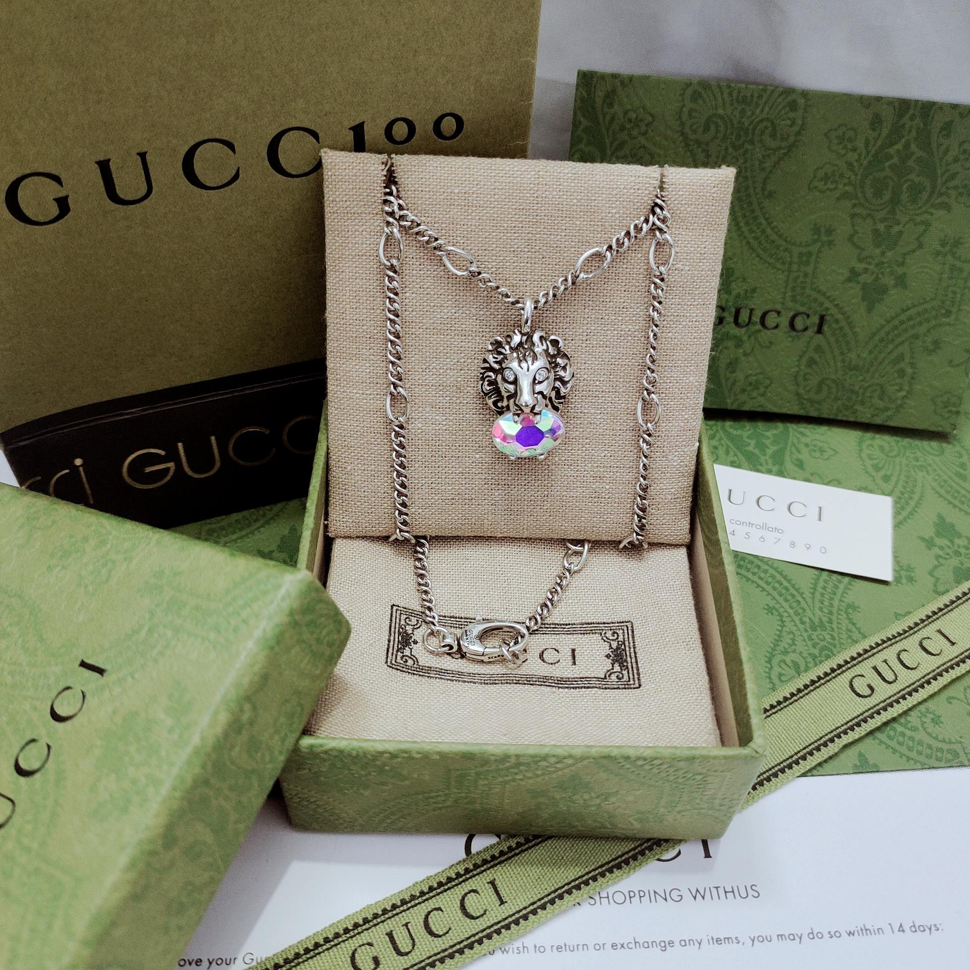 TOP GUCCI  Necklace - Sliver