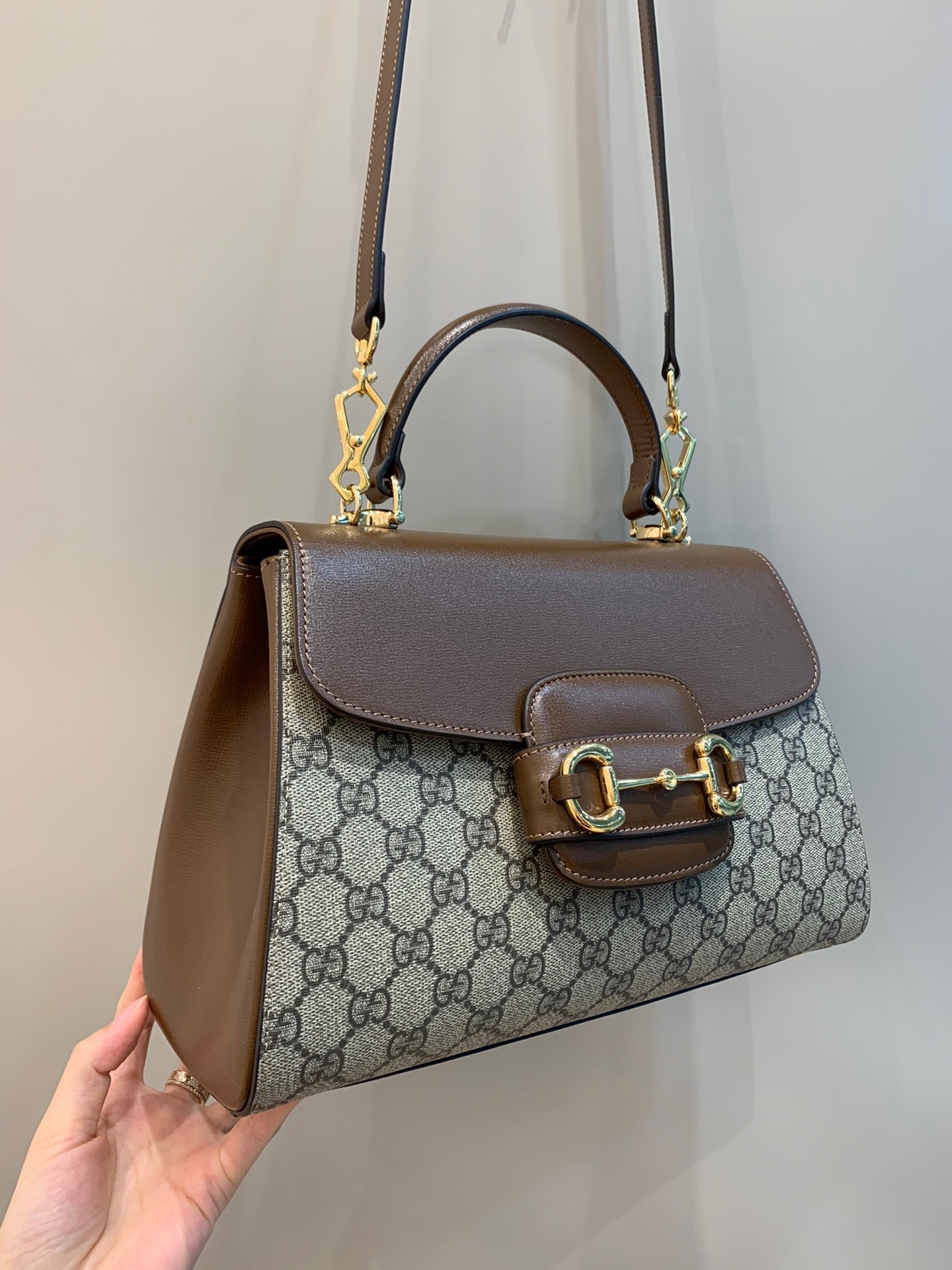 TOP GUCCI Horsebit 1995 Bag Large 29x21x11cm - GHW