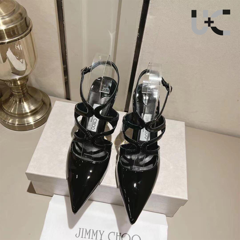 Jimmy Choo Patent Leather Azia  Heels (Replica)