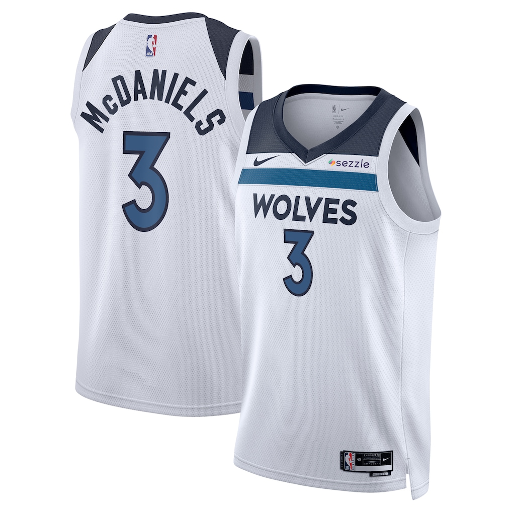 Minnesota Timberwolves Jaden McDaniels #3 Swingman Jersey- White