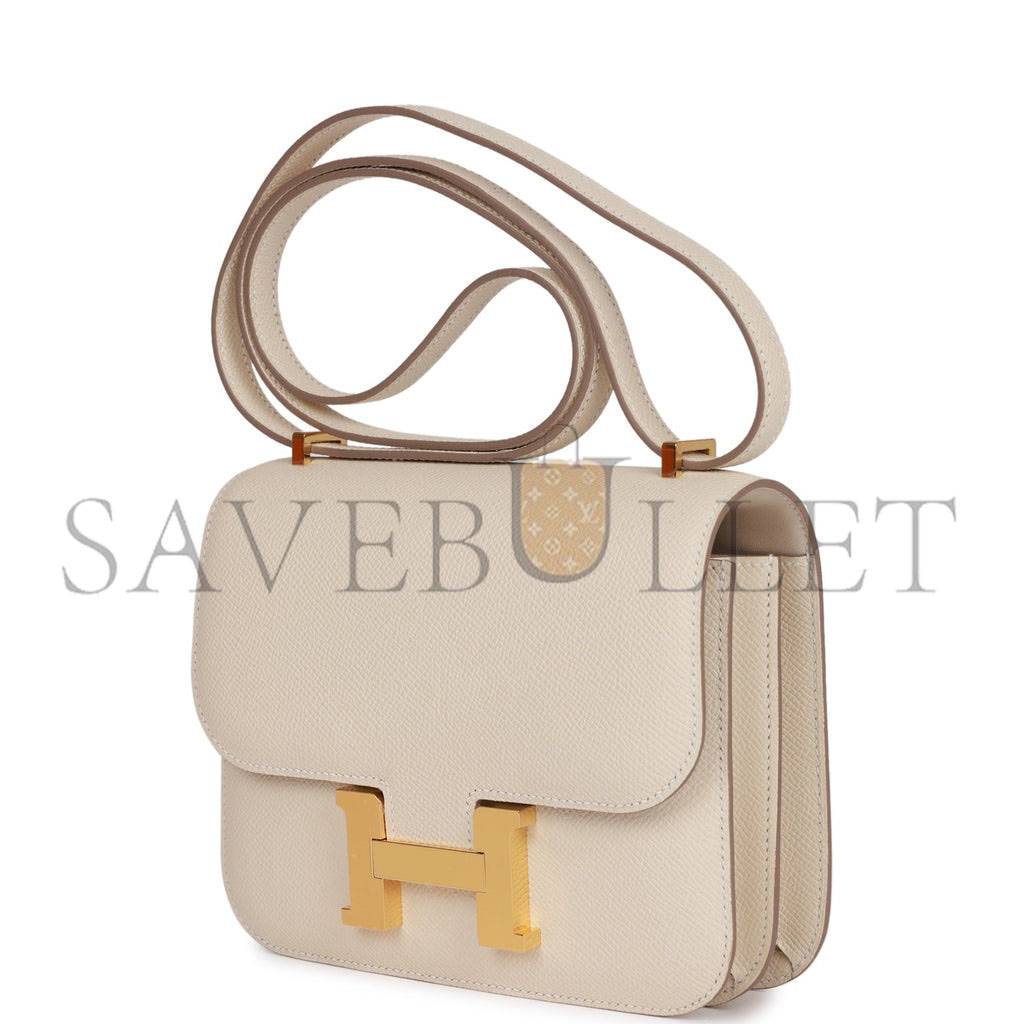 HERMES CONSTANCE 18 CRAIE EPSOM GOLD HARDWARE (18*15*4cm)