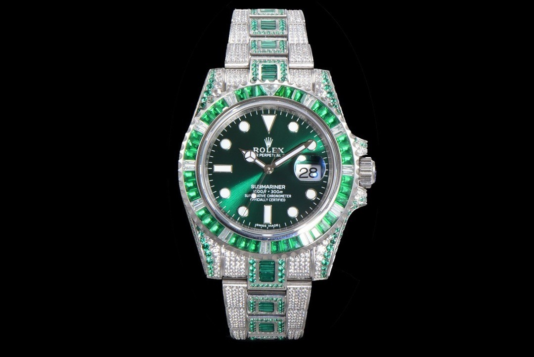 Rolex 904 Steel Submarine Luxury All Diamond Special Edition Watch