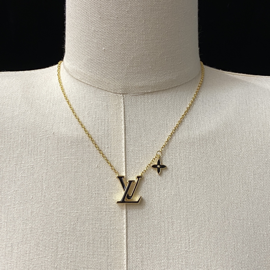 TOP Louis Vuitton LV Necklace - Gold