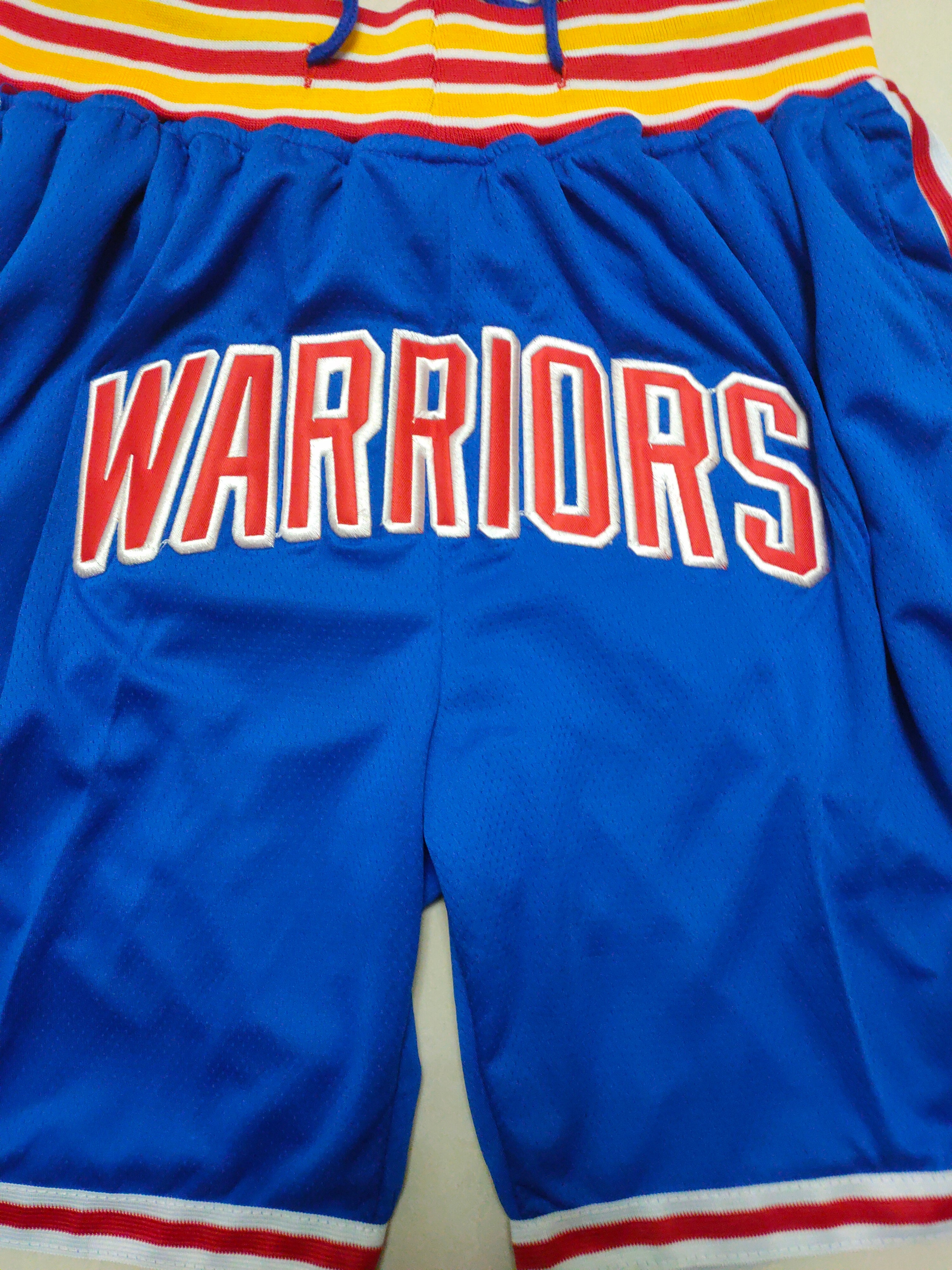 Golden State Warriors Colorful Blue New 75th Anniversary Pocket Pants