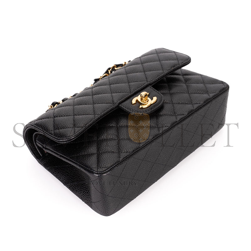 CHANEL MASTER CAVIAR QUILTED SMALL CLASSIC FLAP (23*14*6cm)