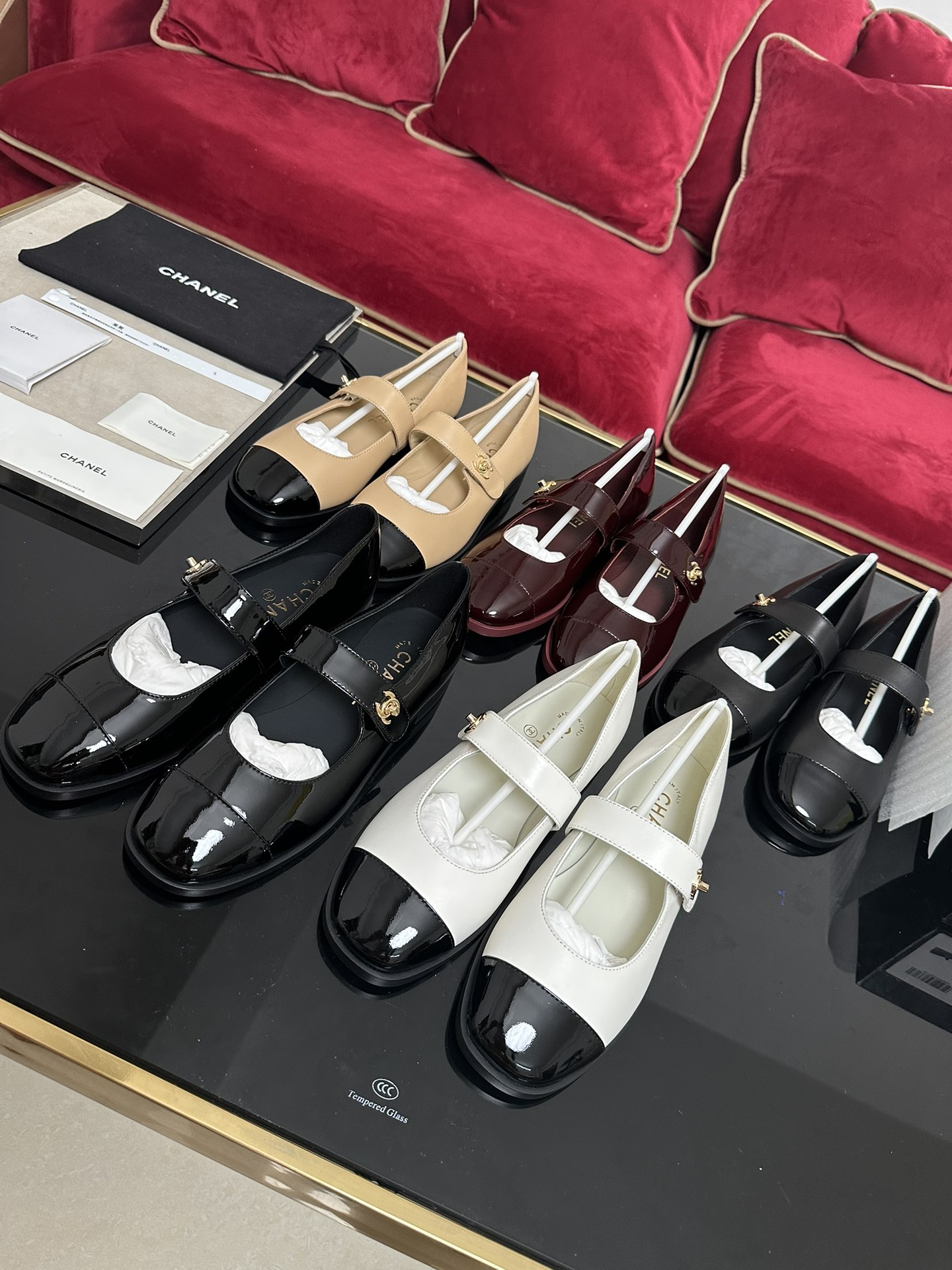 TOP CHANEL Round Head Flat Shoes - 5 Colors