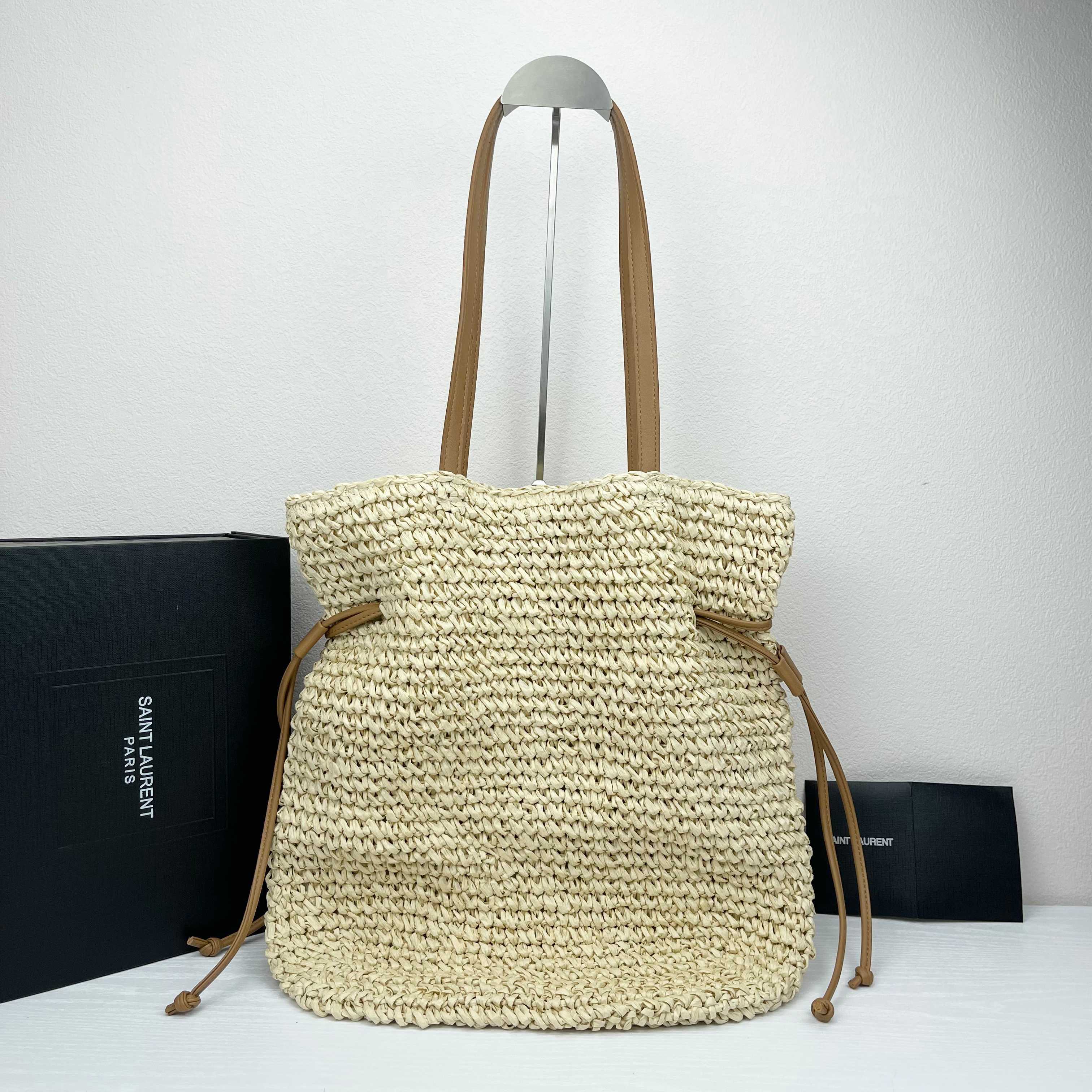 TOP Yves Saint Laurent YSL Woven Bag 39X43cm - 2 Color