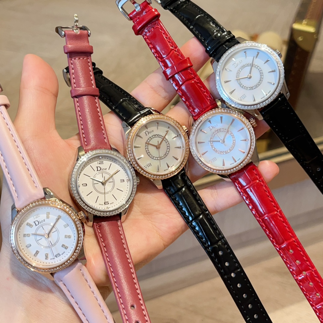 TOP Christian Dior Viii Montaigne Watch 33mm - 5 Colors