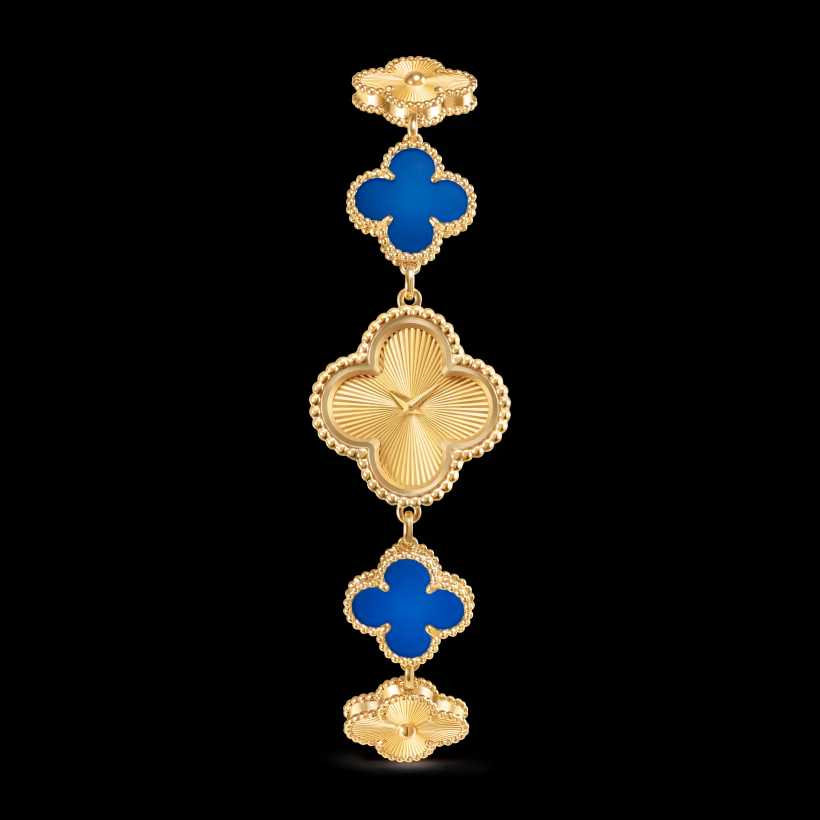 TOP Van Cleef & Arpels Sweet Alhambra Bracelet Watch - Gold