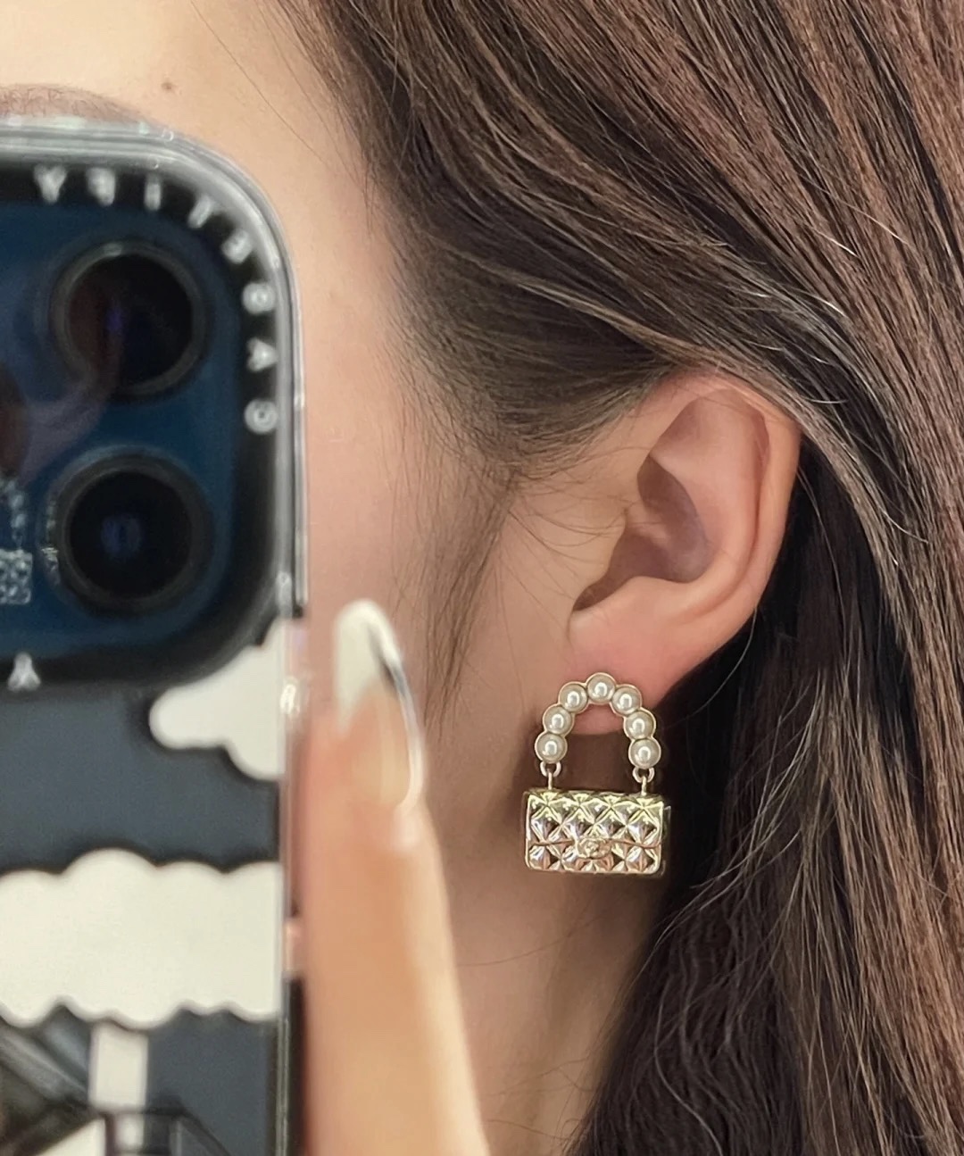 TOP CHANEL Double C Bag Earrings