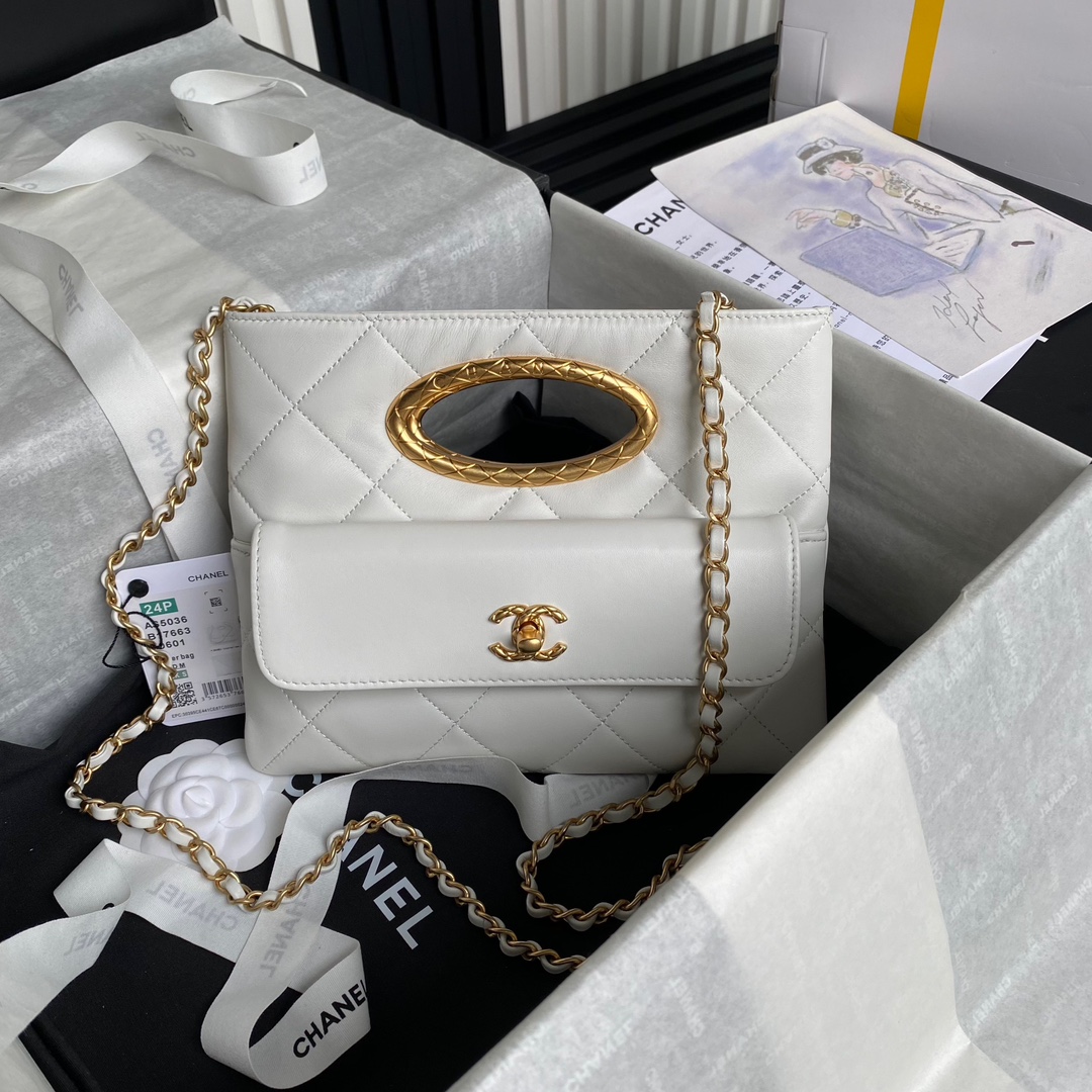 TOP CHANEL Clutch Bag Lambskin 19×25×3cm - 4 Colors