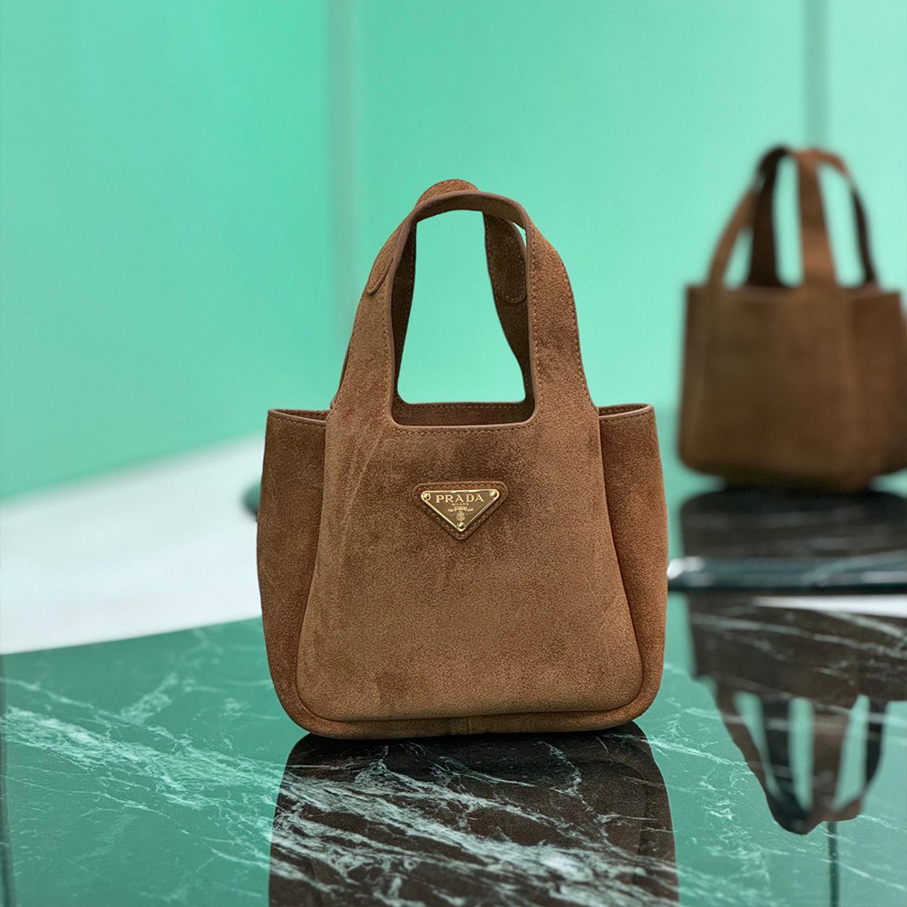 Prada mini suede tote bag (10A Mirror Version)