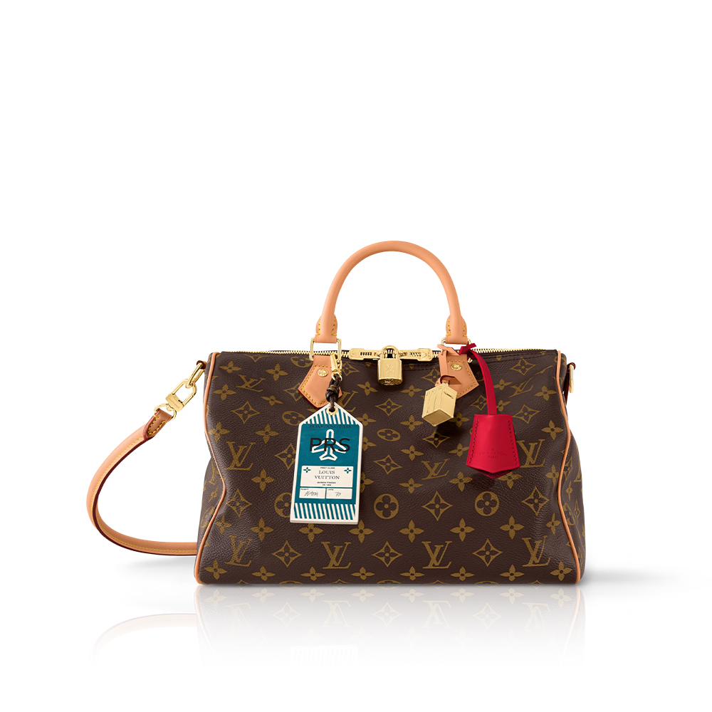 Louis Vuitton Speedy Soft 30 Crafty in Canvas with Gold-tone (10A Mirror Version)