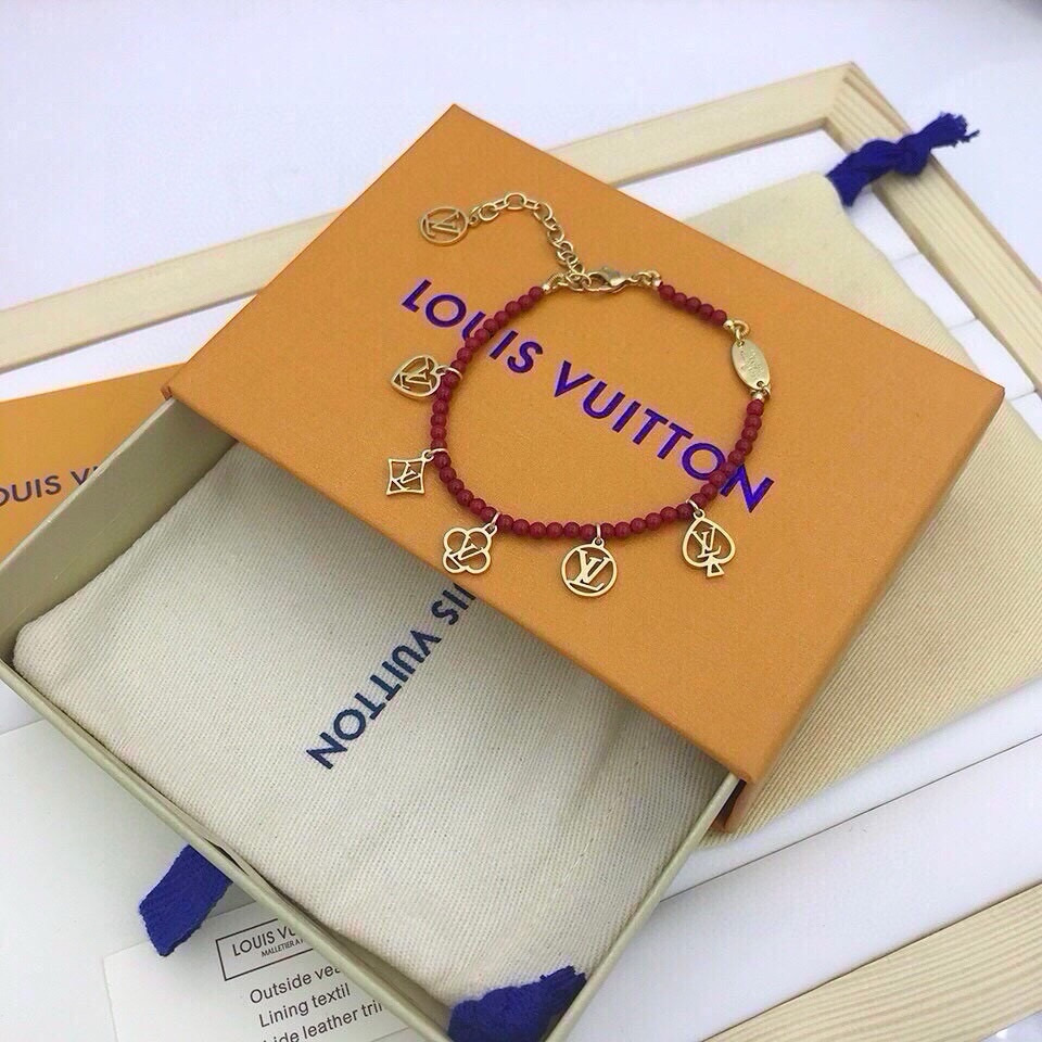 TOP Louis Vuitton LV Bracelet - Red