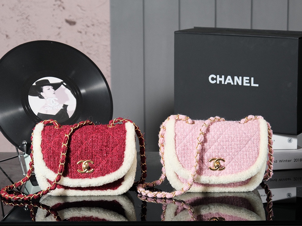 TOP CHANEL Ski Bag 𝟐𝟎*𝟏𝟕*𝟏𝟎𝐜𝐦 - 2 Colors