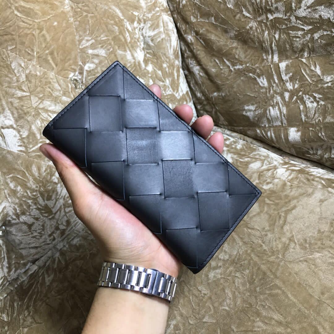 TOP Bottega Veneta BV BV Folding Slim Wallet - Black
