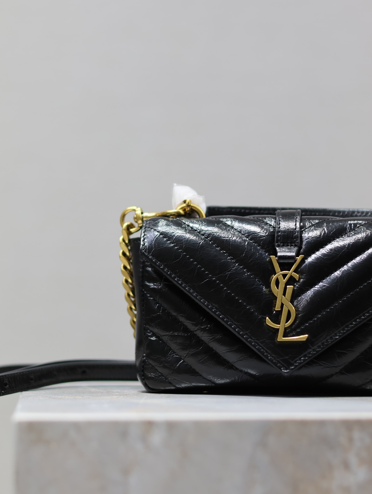 TOP Yves Saint Laurent YSL Mini College Shoulder Bags - Black -20×13×3cm