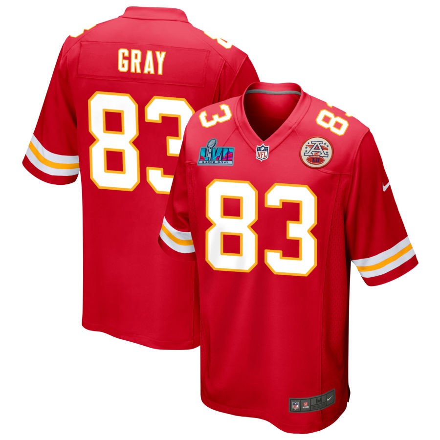 Noah Gray Kansas City Chiefs  Super Bowl LVII Game Jersey - Red