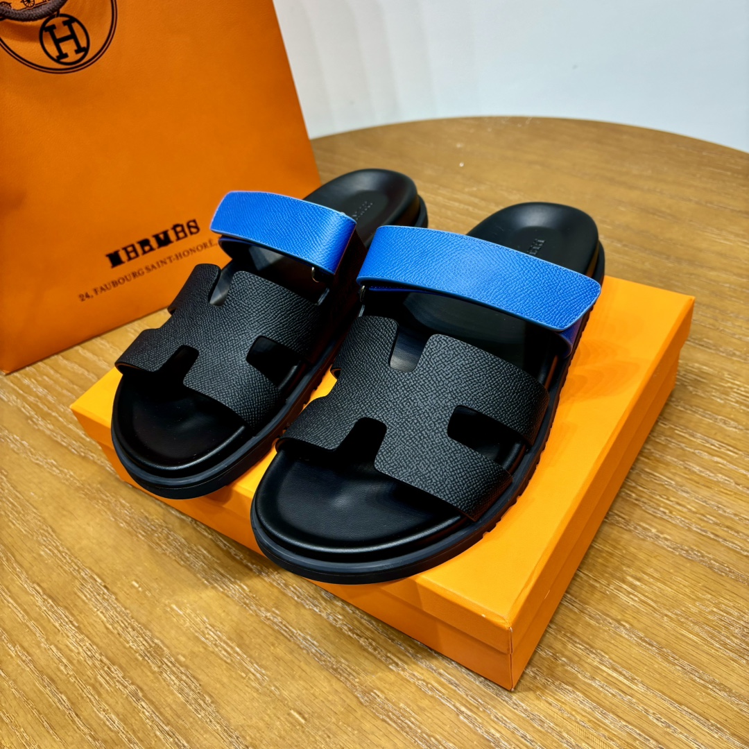 Hermès Chypre leather sandals （Replica）