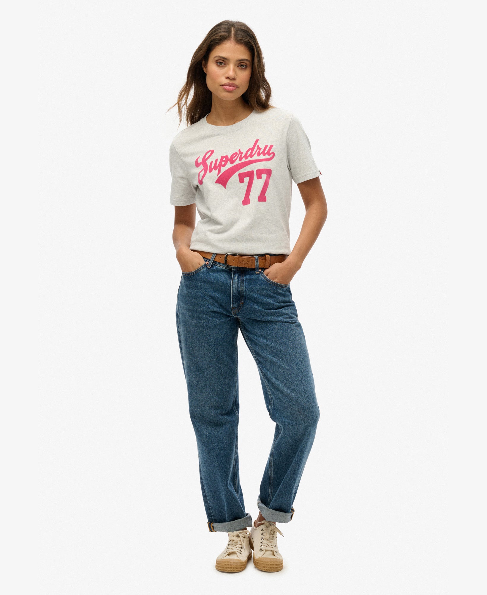 Super 77 Tee | Glacier Grey Marle