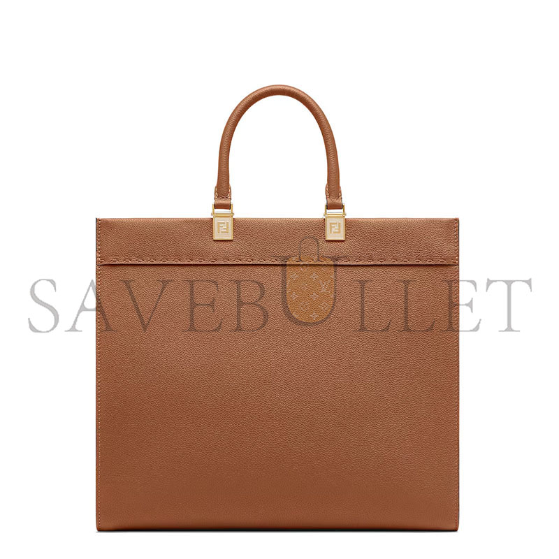 FENDI SUNSHINE MEDIUM LEATHER BROWN 8BH386AQF5F1NX9 (35*31*17cm)