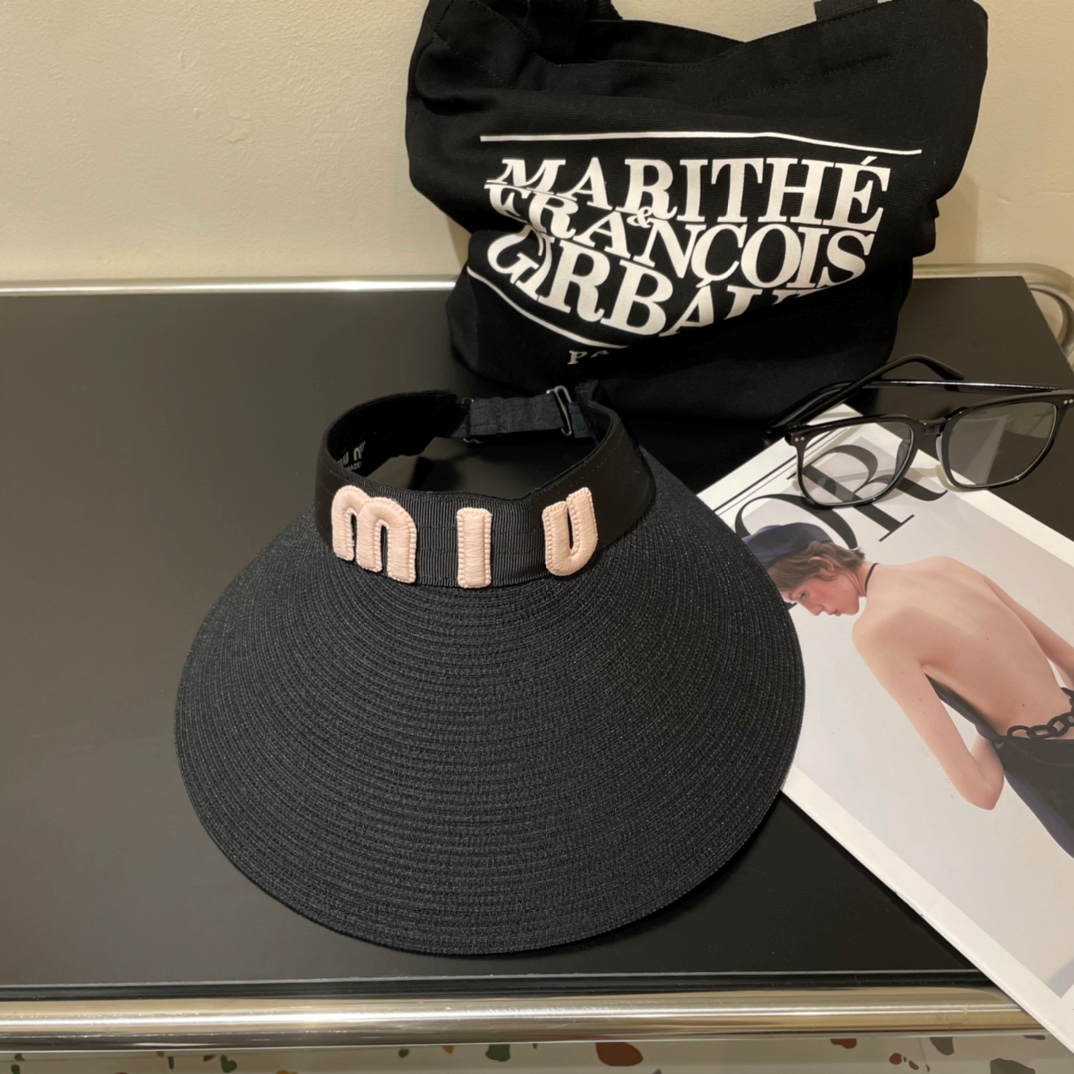 Miu Miu Empty Top Sun Hat  Sunhat （Replica）