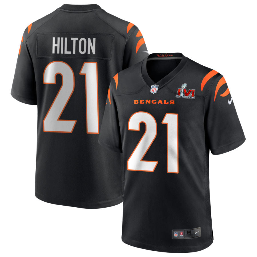 Mike Hilton Cincinnati Bengals  Super Bowl LVI Game Jersey - Black