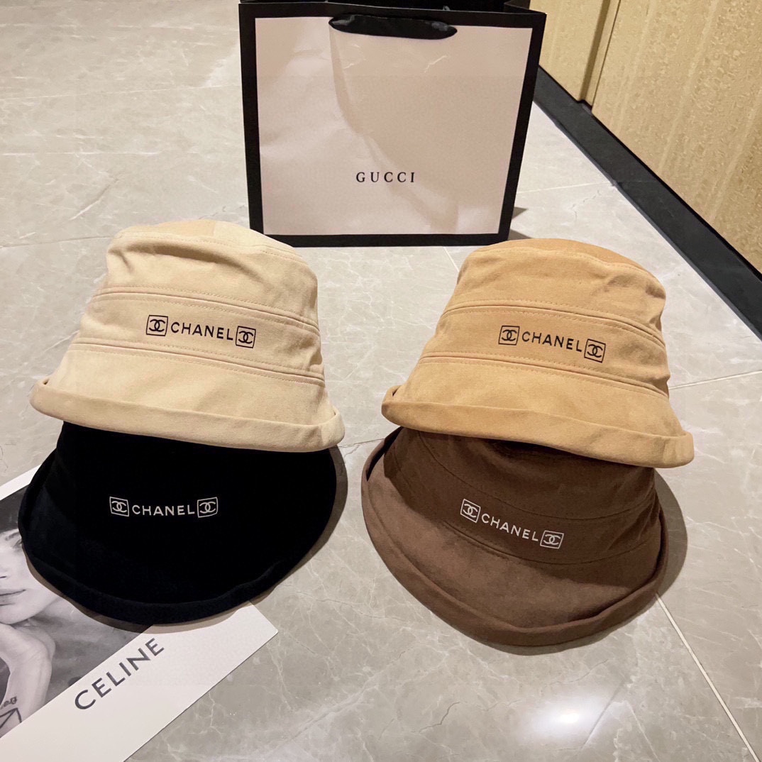 TOP CHANEL Lrregular Fisherman's Hat - 4 Color