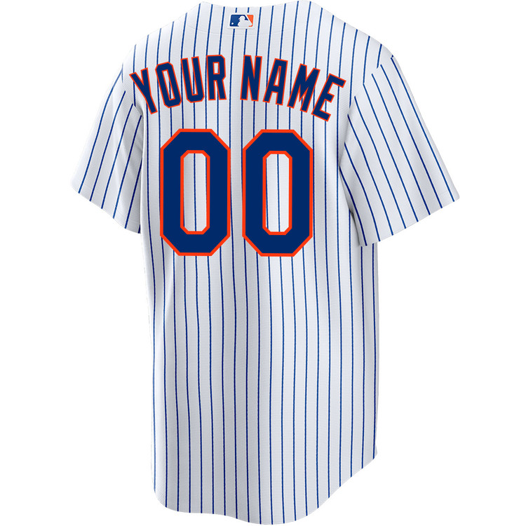Men's New York Mets White Home Limited Custom Jersey