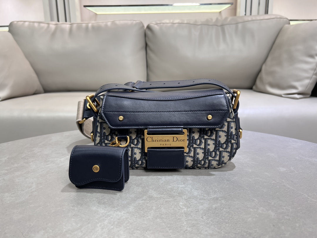 TOP Christian Dior Streetchic Bag 24×12.5×5cm - Navy Blue