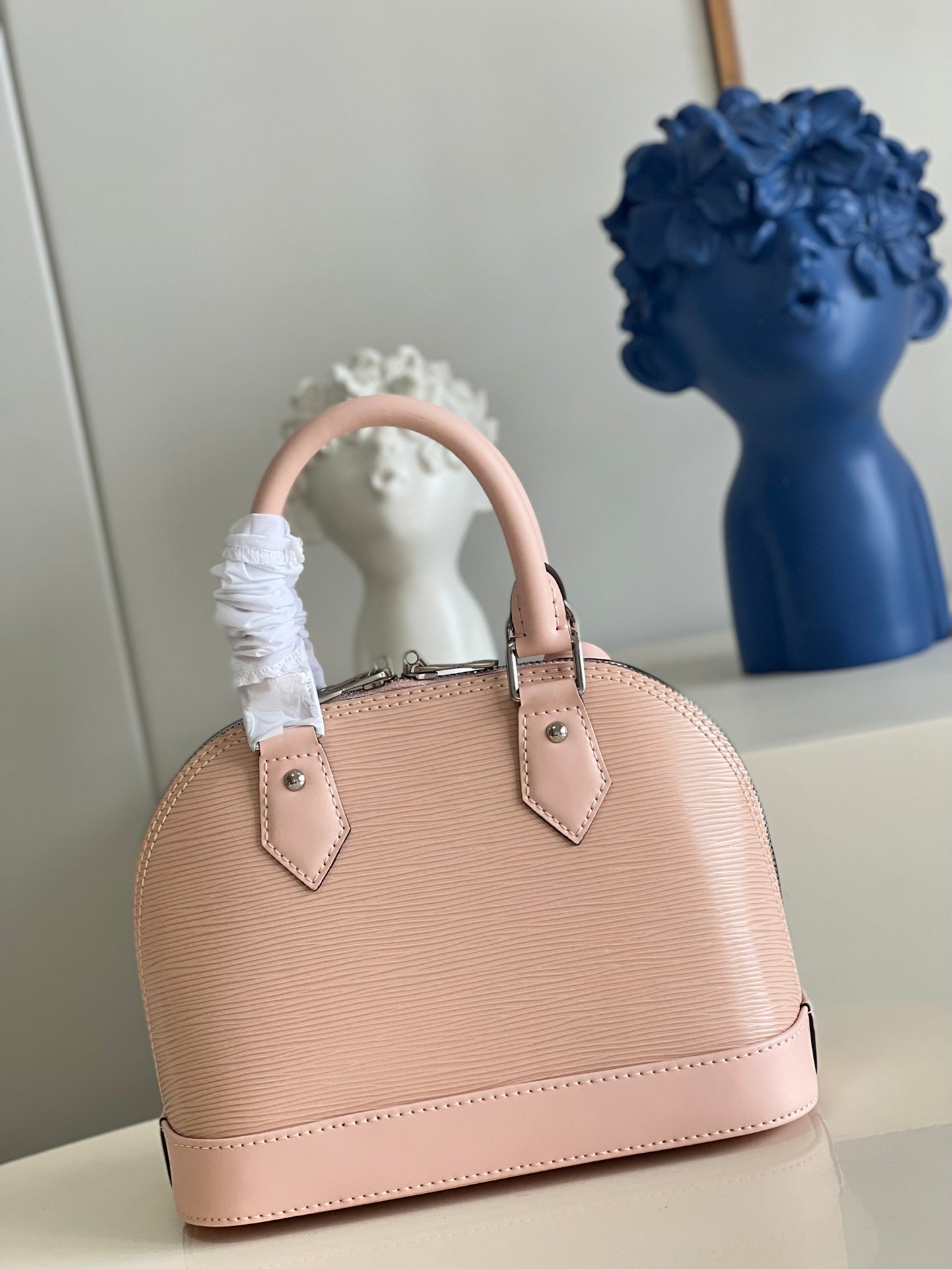 TOP Louis Vuitton LV  Alma BB Epi Leather 23.5X17.5X11.5cm - Pink &SHW