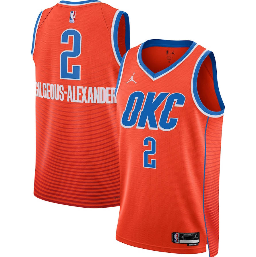 Shai Gilgeous-Alexander Oklahoma City Thunder Jordan Brand Unisex Swingman Jersey - Orange