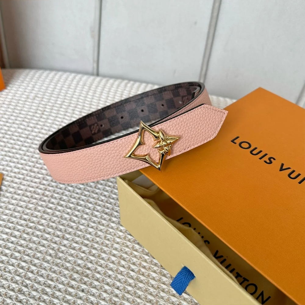 Louis Vuitton LV Leather Belts (Replica)