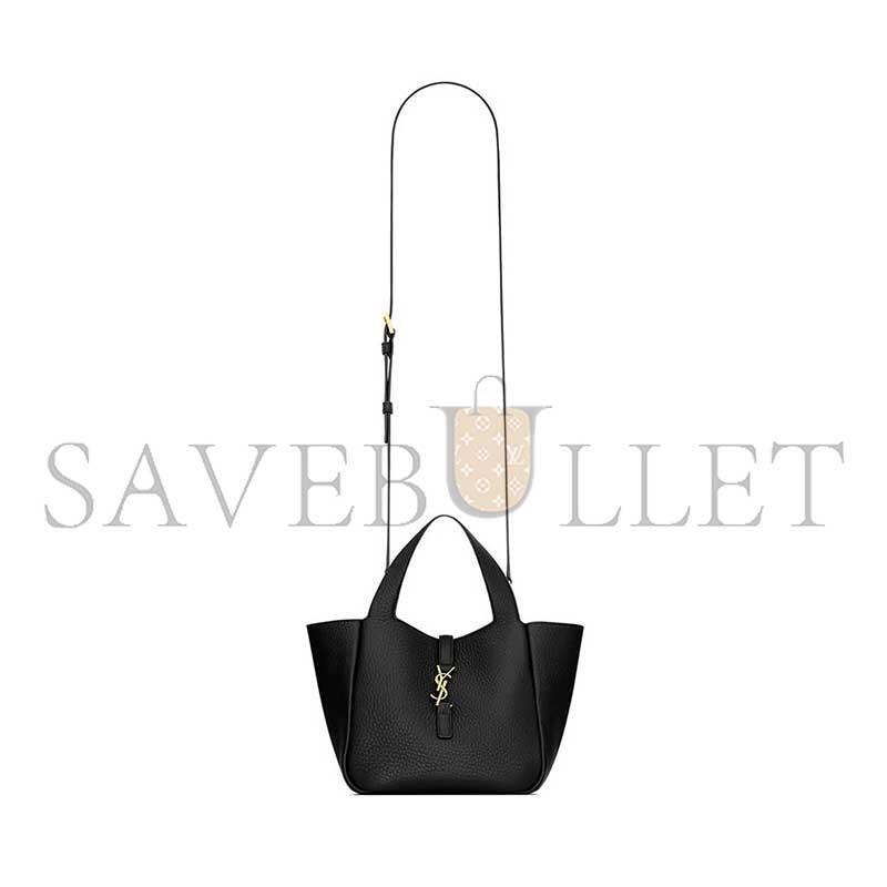 YSL LE 5 À 7 BABY BEA IN GRAINED LEATHER 872469AADUU1000 (18*15*13cm)