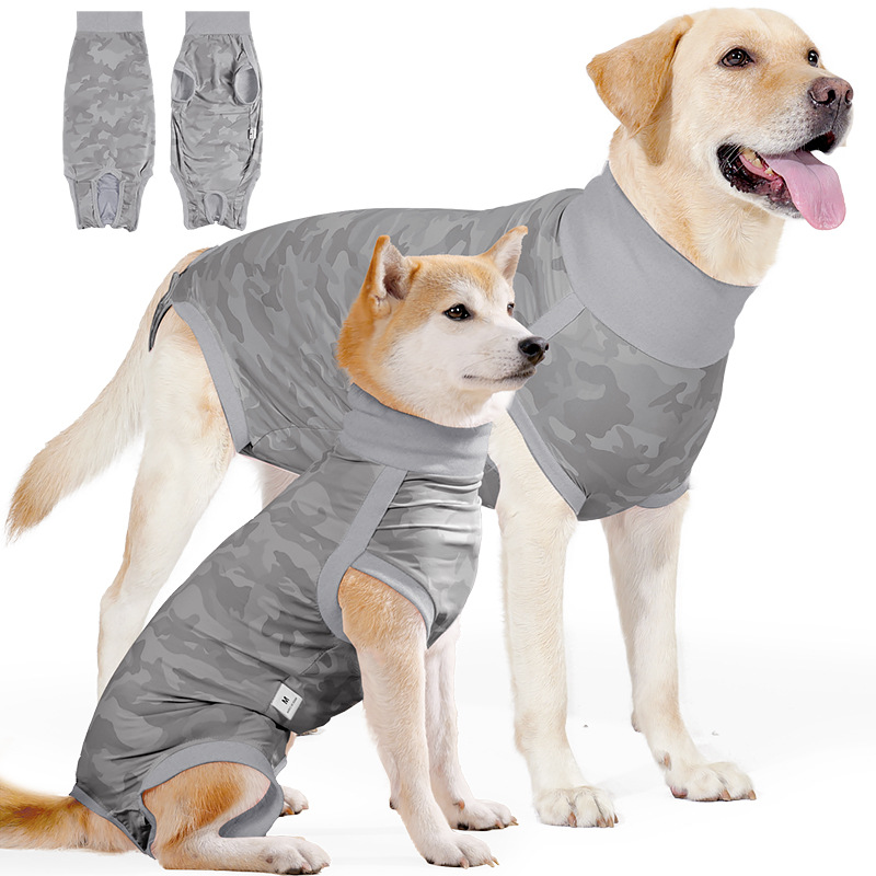 pet sterilization clothing, summer breathable surgical suit, can accommodate sanitary pads, high elasticity, non-restrictive dog physiological clothing - PawPro UK