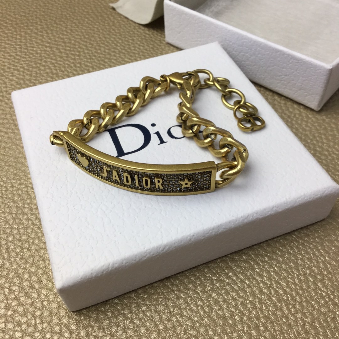 TOP Christian Dior Brass Bracelet - Gold